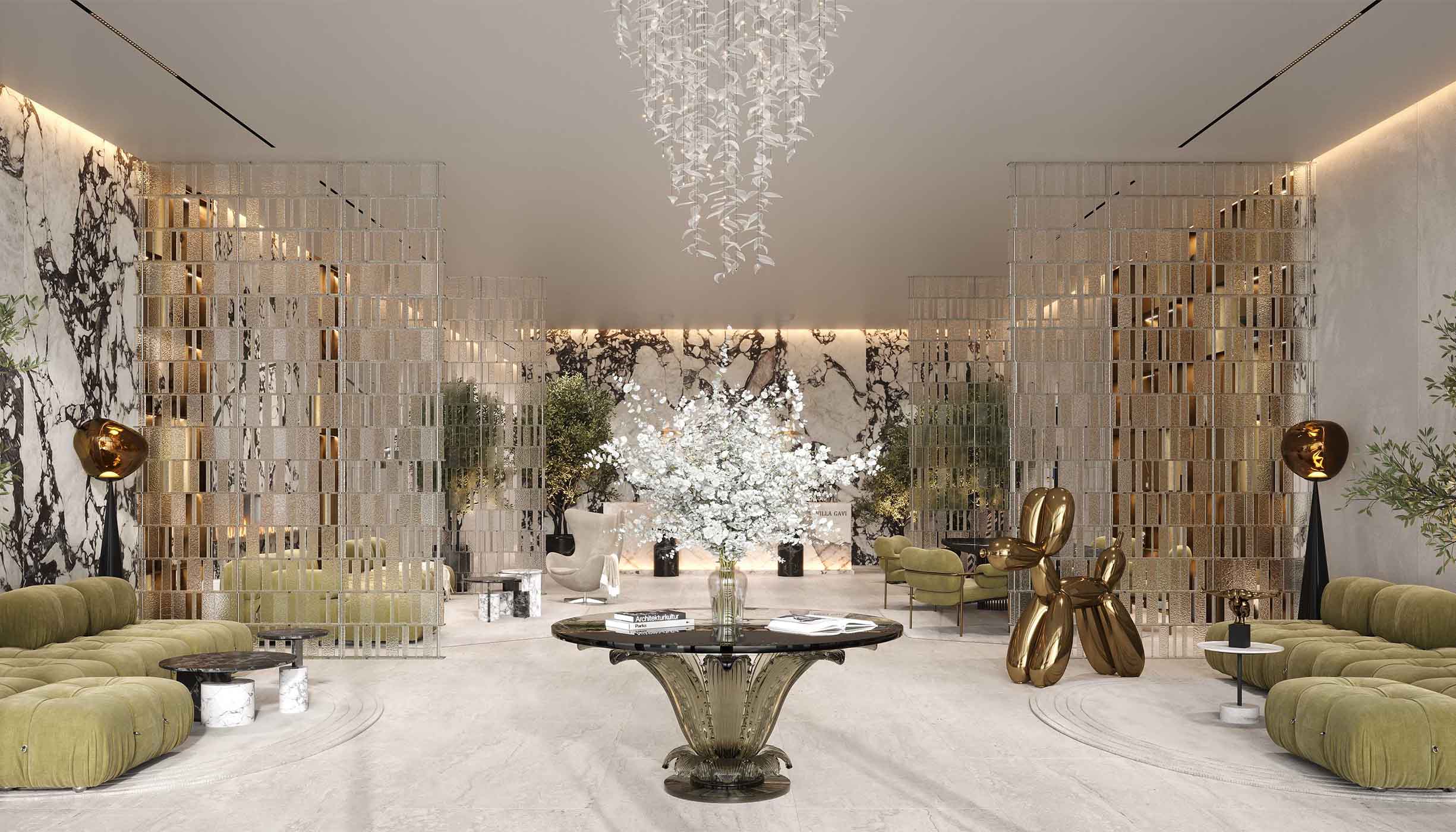 World-Class Designer Interiors
Experience interiors curated by globally acclaimed designers, featuring Italian-crafted Febal Casa kitchens, signature lighting by Tom Dixon, luxurious bathtubs by Antonio Lupi, and a state-of-the-art fitness concept by Antonio Citterio.
